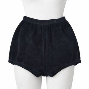 NEW SUZIE KONDI The Hera Bloomers Black Terry Shorts SIZE XS